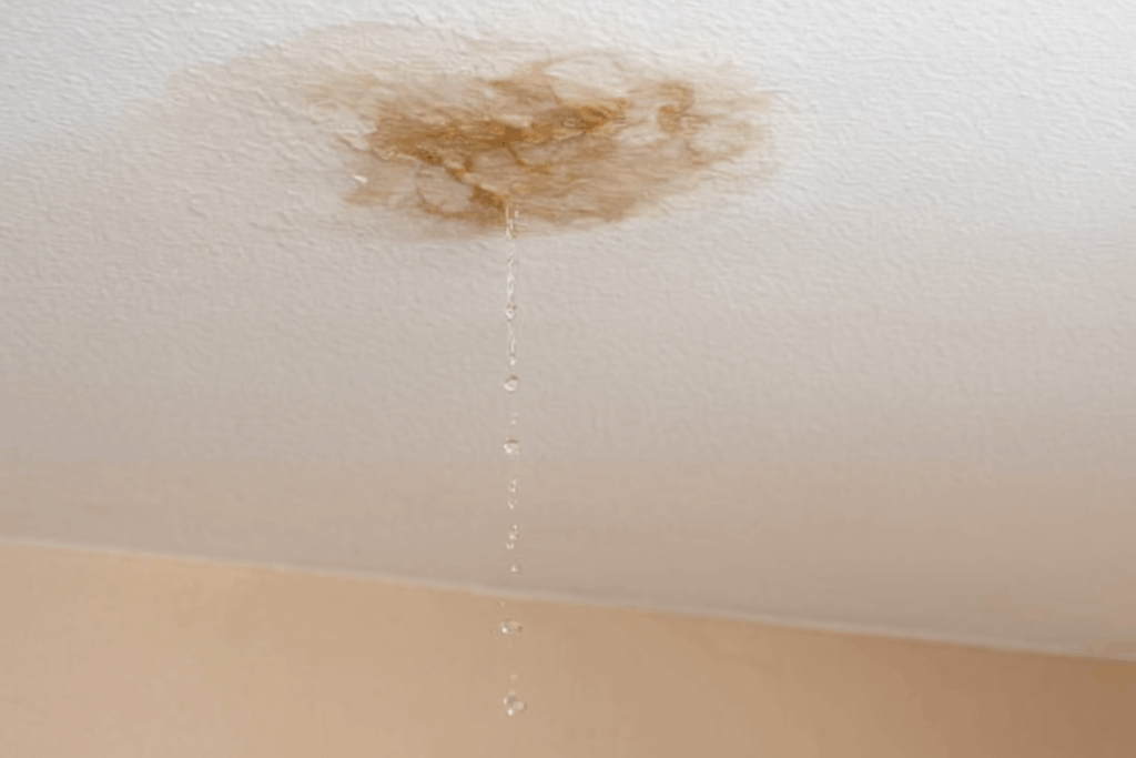 water dripping from ceiling
