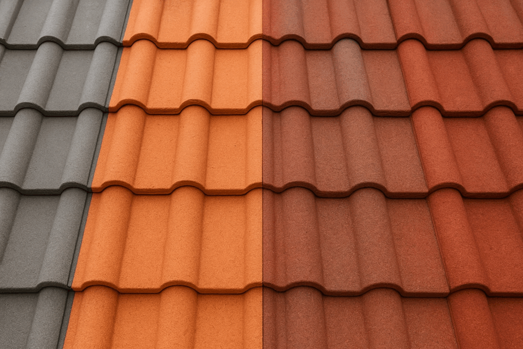 types of concrete roof tiles