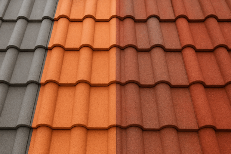 types of concrete roof tiles