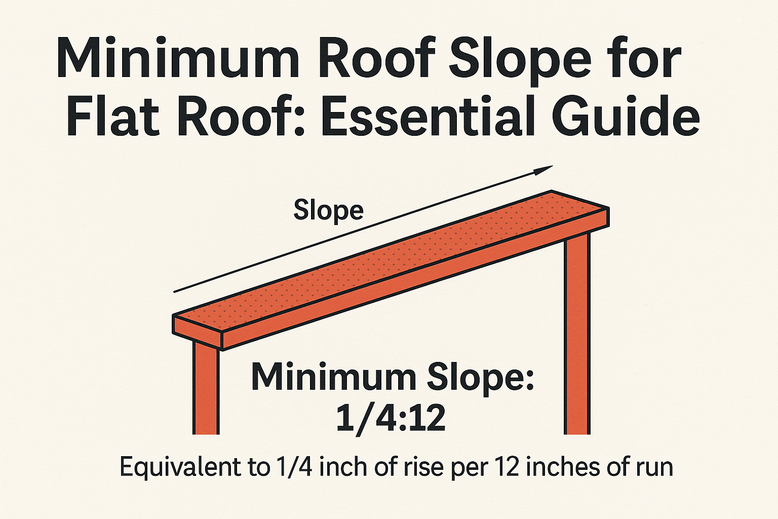 minimum roof slope for flat roof