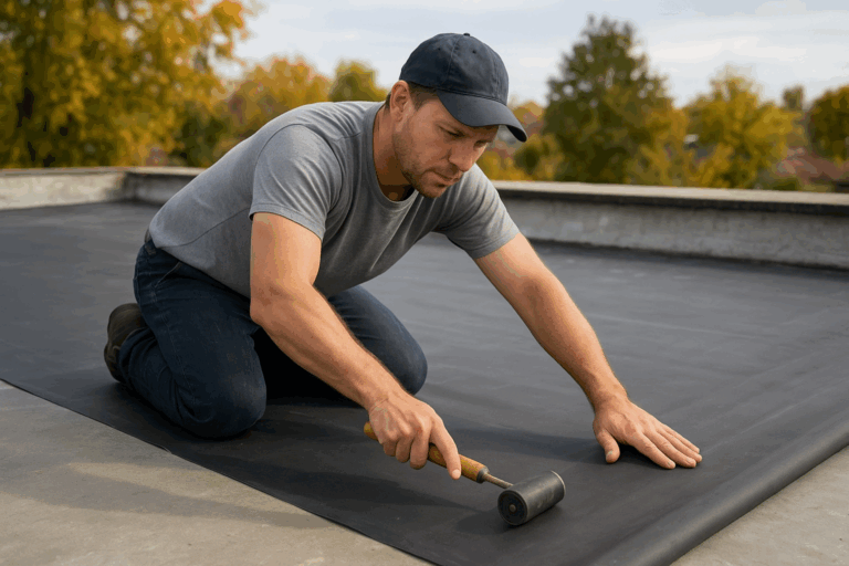 how do you install a rubber roof