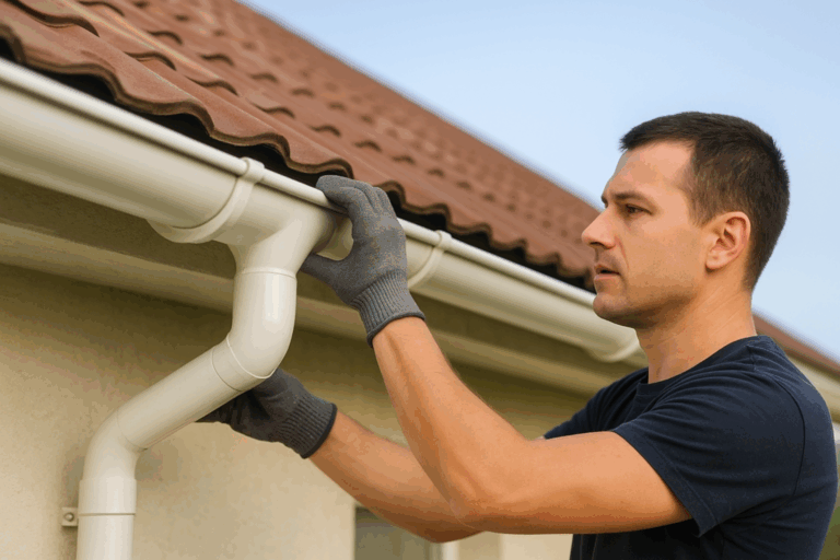 how to install guttering