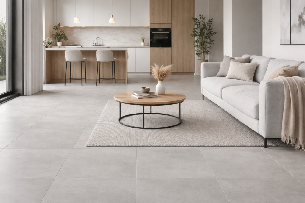 grey plain tiles